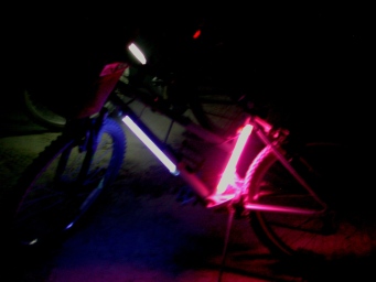 Cold cathode tubes light up our bikes.