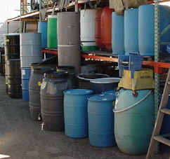 Twin City Surplus has water barrels!