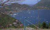 A view of the harbor from Fort Napoleon, Les Saines, French West Indies.